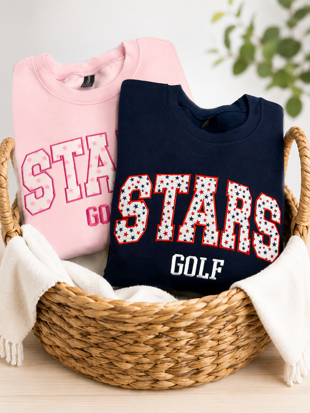 Applique Stars Crewneck (custom options)