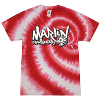 Marlin Elementary- Red Tie Dye - YOUTH SMALL ONLY