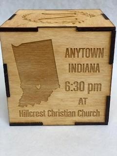 Wedding Day Wood Block